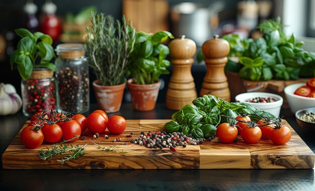 Kuchenne składniki na stole